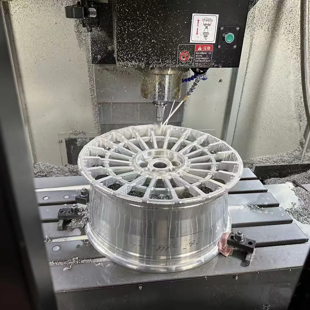 Machining reference at a partner wheel production facility